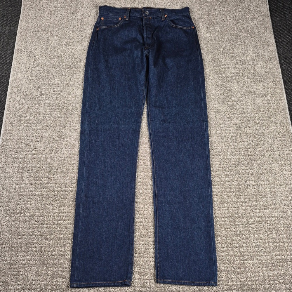 Levis 501xx Jeans Mens 36x40 (Fit 34x36) Blue Shrink to fit 501-0000 Button Fly